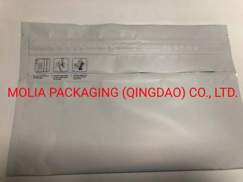 Resealable Customized Pet/VMPET/PE, Pet/Al/PE Child Resistant Bag Medical Zip Packaging Bag