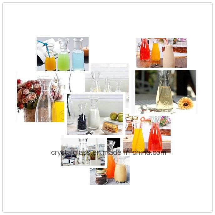 350ml Thicken Glass Cold Tea Bottle for Beverage and Drinks