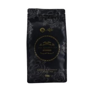 High Class Coffee Rice Packaging Bag Zip-Lock Reusable Plastic Packaging Nut E Ziplock Flat Bottom Box Coffee Bag