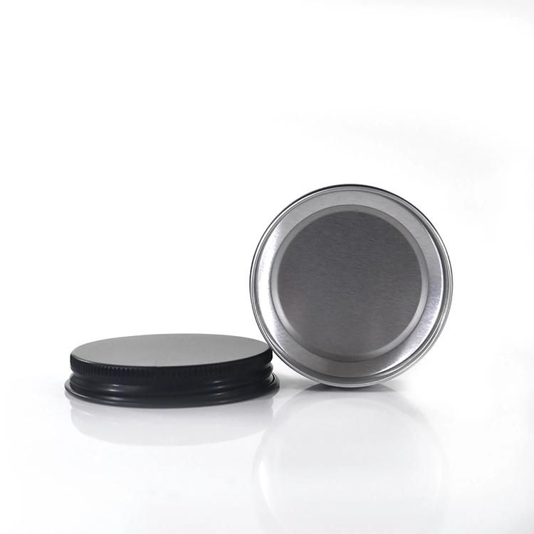 30g Empty Aluminium Cosmetic Pot Jar Tin Container Black Painted Sample Lined EPE Insert