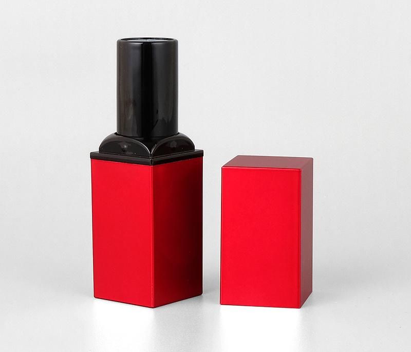 High Quality Cosmetic Square Red Custom Logo Magnetic Lipstick Tubes Packaging