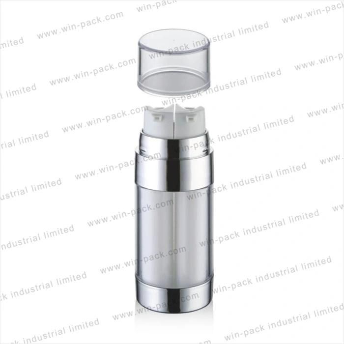 Winpack Top Sell Empty 15ml2 30ml Dual Chamber Bottle Packaging for Lotion 75ml*2 Clear Dual Chamber Plastic Bottle Fast Delivery Serum Bottle