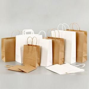 Black and White Big Square Gift Rose Gold Stand up Kraft Paper Bag