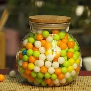 Borosilicate Glass Food Storage Jar with Wooden Sealing Cork Lid