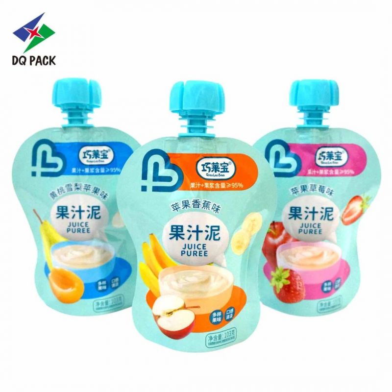 Moisture Proof Stand up Pouch with Spout Packaging Bag Customized Printing for Puree