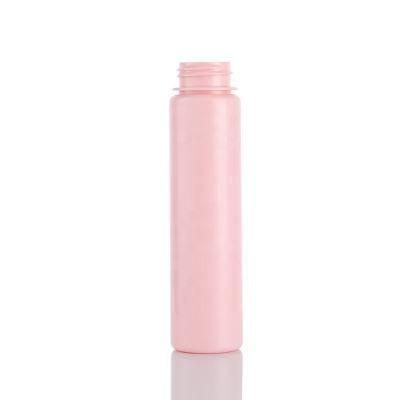 100ml Plastic Cosmetics Cylinder Pet Toner Bottle with Aluminum Cap