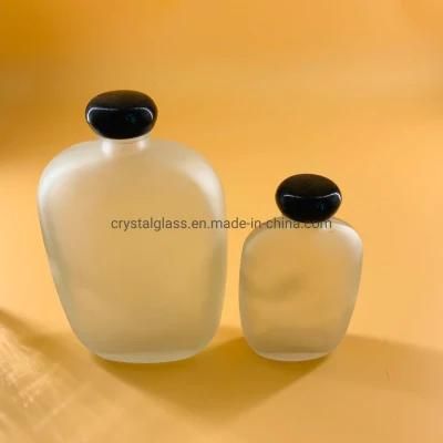 Clear or Frosted Customize Cold Coffee Brew Glass Bottle with Plastic Lid 125ml 250ml