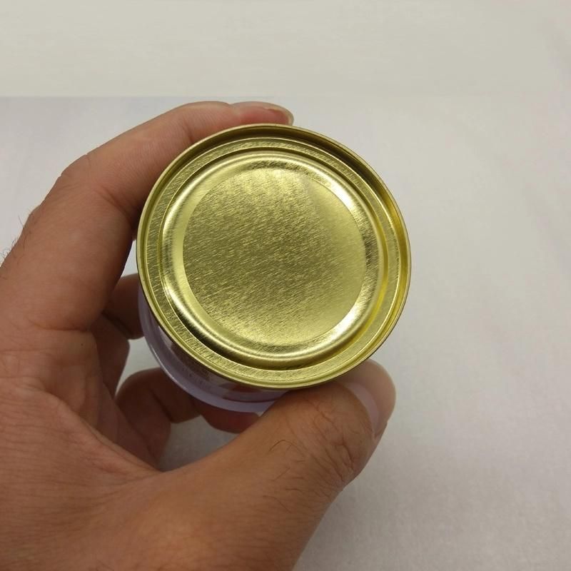 70g Tomato Paste Round Empty Metal Tin Cans with Easy Open Lid