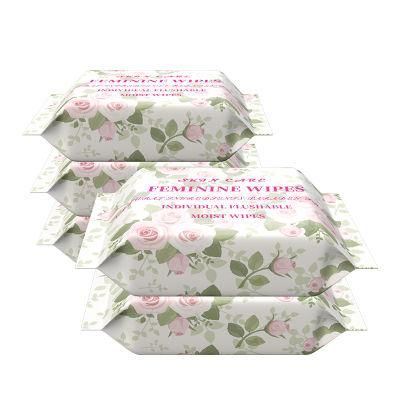 100% Biodegradable Lady Care Feminine Wipe with Health and Safety