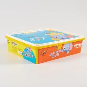 Eco-Friendly Plastic PP Packaging Conatiner Box with Lid for Cookies Rectangle Container Box