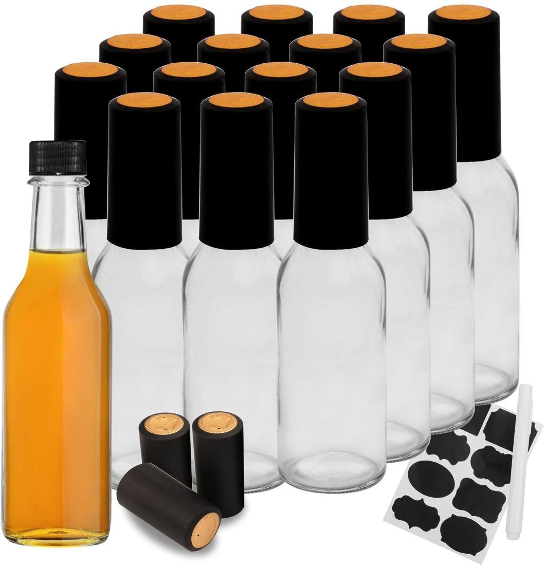 180ml Small Glass Salad Dressing Bottle Glass Bottle for Sauce Dressing