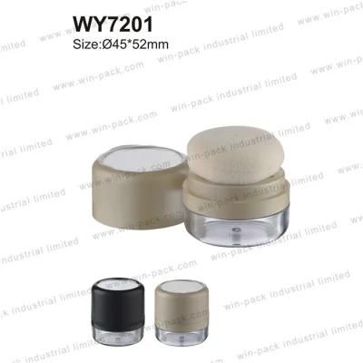 Eco Friendly Empty Transparent Loose Powder Case Cosmetic Packing