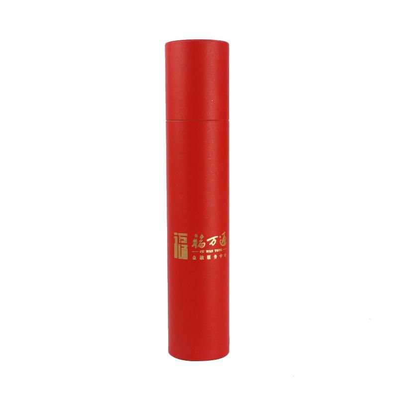 Chinese Red Couplet Chopsticks Packaging Tube Box