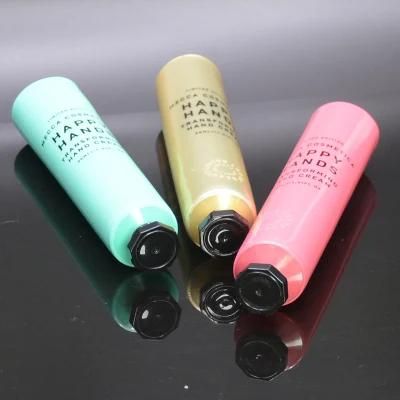 Aluminum Plastic Empty Hand Cream Tube Container with Octagon Cap