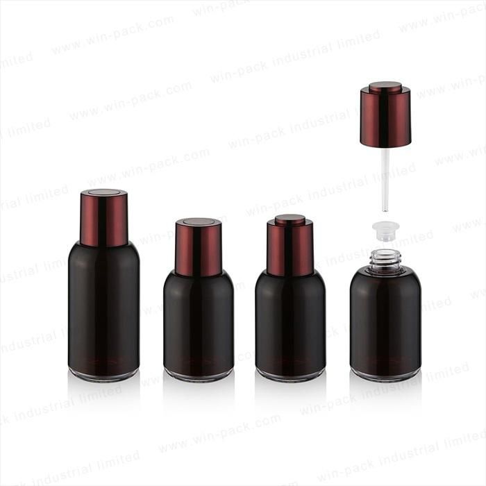 30ml Luxury Black Color Acrylic Essential Oil Press Dropper Bottle in High Quality Low Price