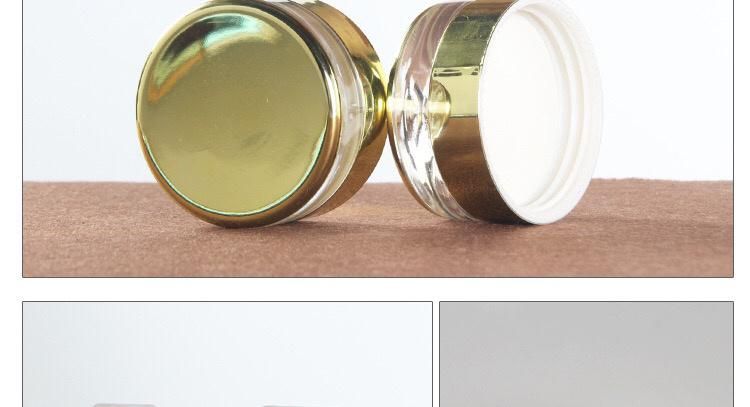 30g 50g Golden Caps Cream Jar for Cosmetic Use in Store