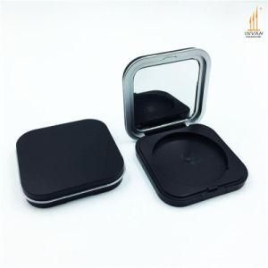 Matte Black Square High-End Compact Powder Case Fashion Hot Sale Eyeshadow Case