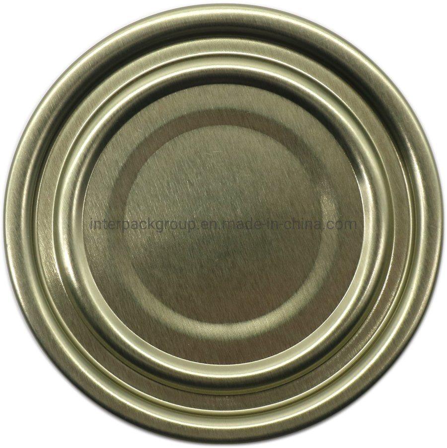 Wholesale Tinplate Lid 300# 72.9mm Normal Bottom Tin Lid for Food Can