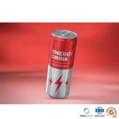 Manufacturer Supplier Juice Customized Printed or Blank Epoxy or Bpani Lining Sleek 355ml Aluminum Can