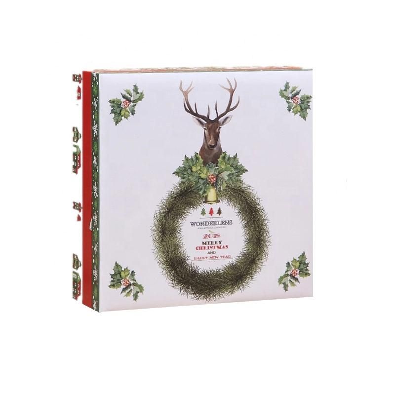 Luxury Clamshell Christmas Apple Gift Box Honey Packing Box