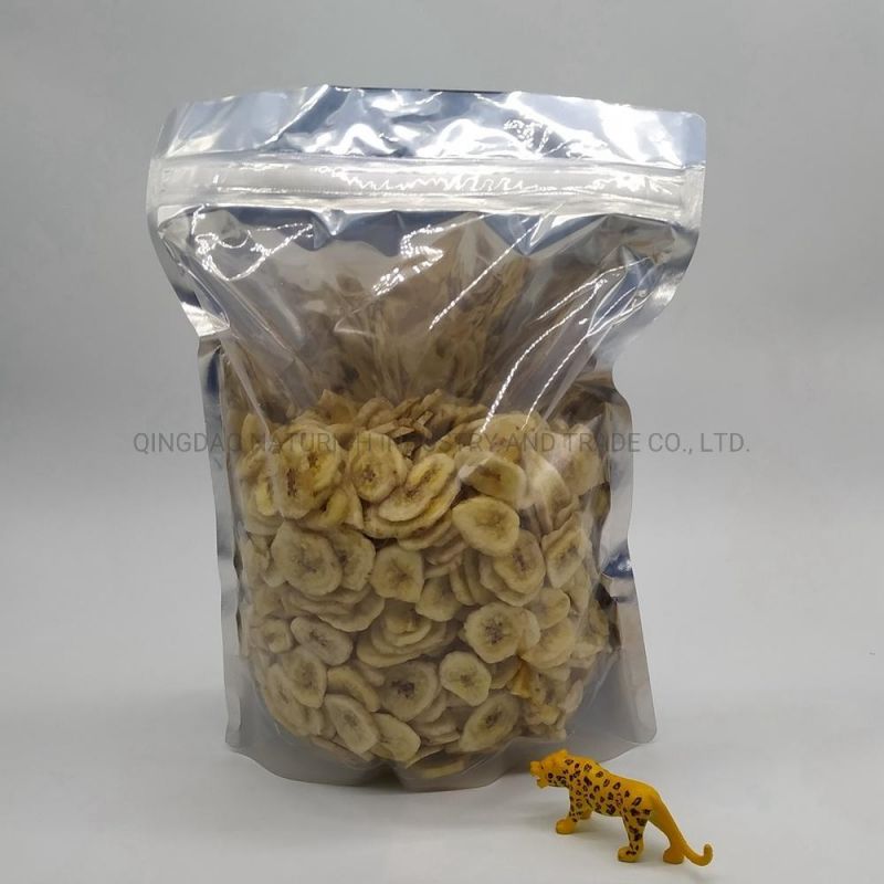 Manufacture One Side Transparent Other Side Aluminum Foil Bag for Pistachio/Nut/ Cookies/Dried Food Packaging Bag with Magic Zipper