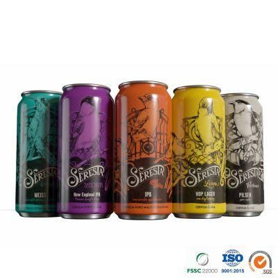 Customized Printed Beverage Epoxy or Bpani Lining Standard 500ml Aluminum Can