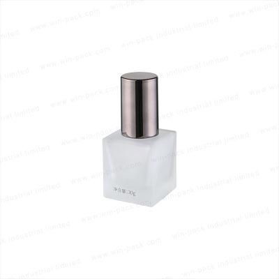 30ml Glass Bottle Skincare Lotion Bottle in Square Shape Customized Color for Personal Care