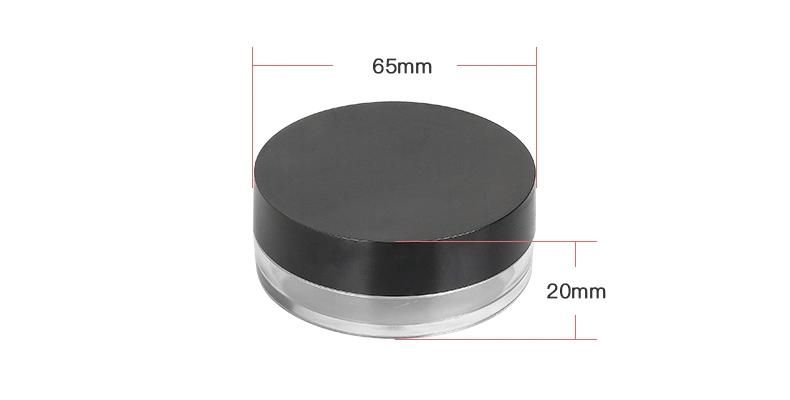 Wholesale Round Black Compact Powder Case Loose Powder Case for Loose Powder Packaging