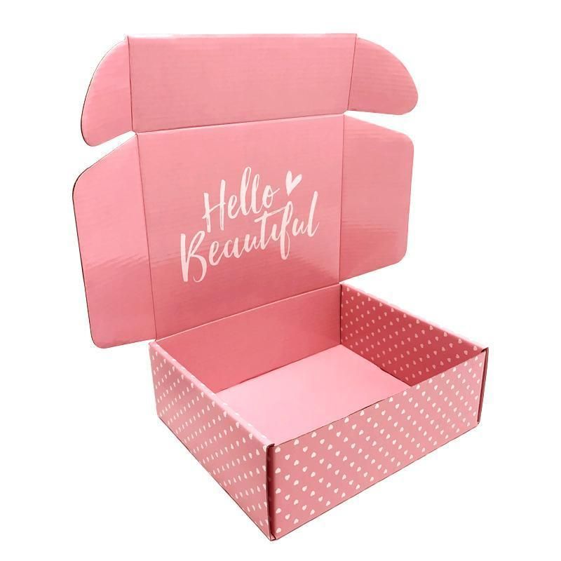 Customized Foldable Double Printing Gift Cosmestic Apparel Candy Corrugated Paper Package Boxes