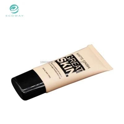 Soft Plastic Squeeze Oval Skincare Cosmetic Make up Tube Packaging