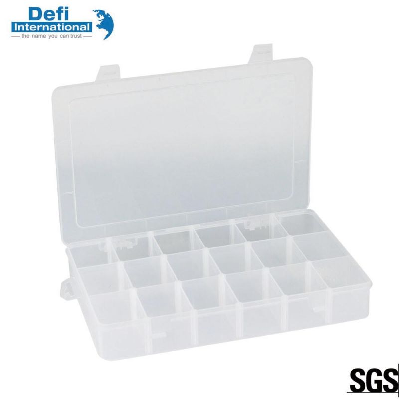 Adjustable Plastic 18 Compartment Organizer Box