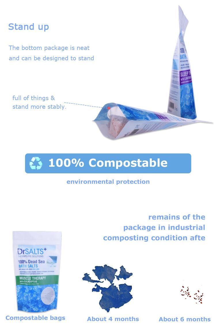 Custom Zipper Plastic Dead Sea Salt Packaging Bag