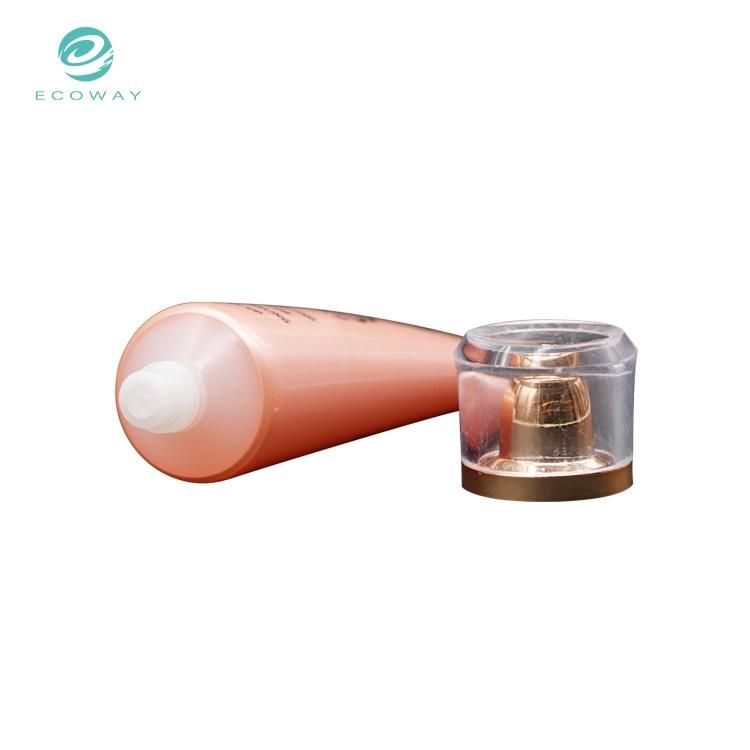 Empty Cosmetic Bb Cream Plastic Soft Tube with Acrylic Cap