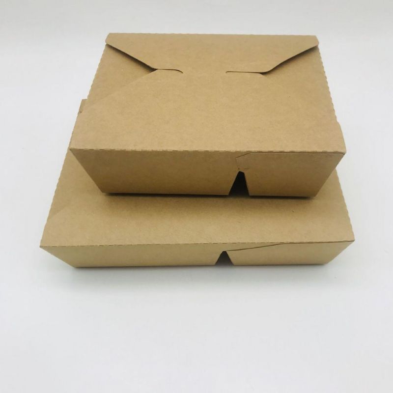 Kraft Paper Container Food Take Away Kraft Package Boxes