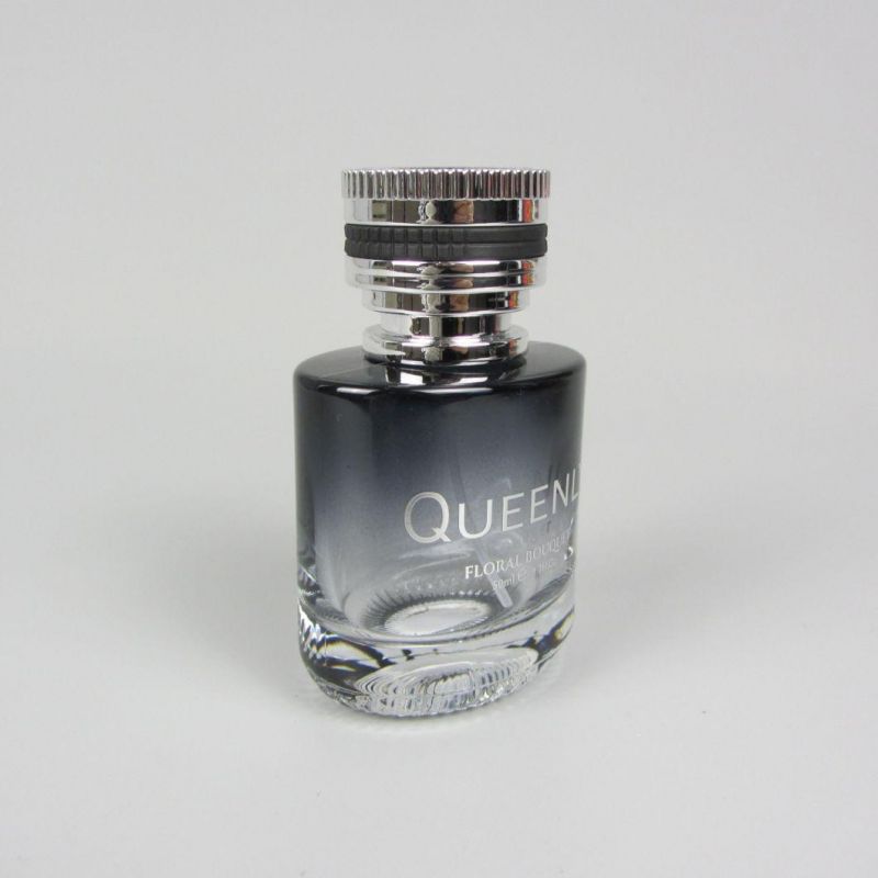 Factory Wholesale 50ml Empty Spray Glass Perfume Bottle with Metal Cap