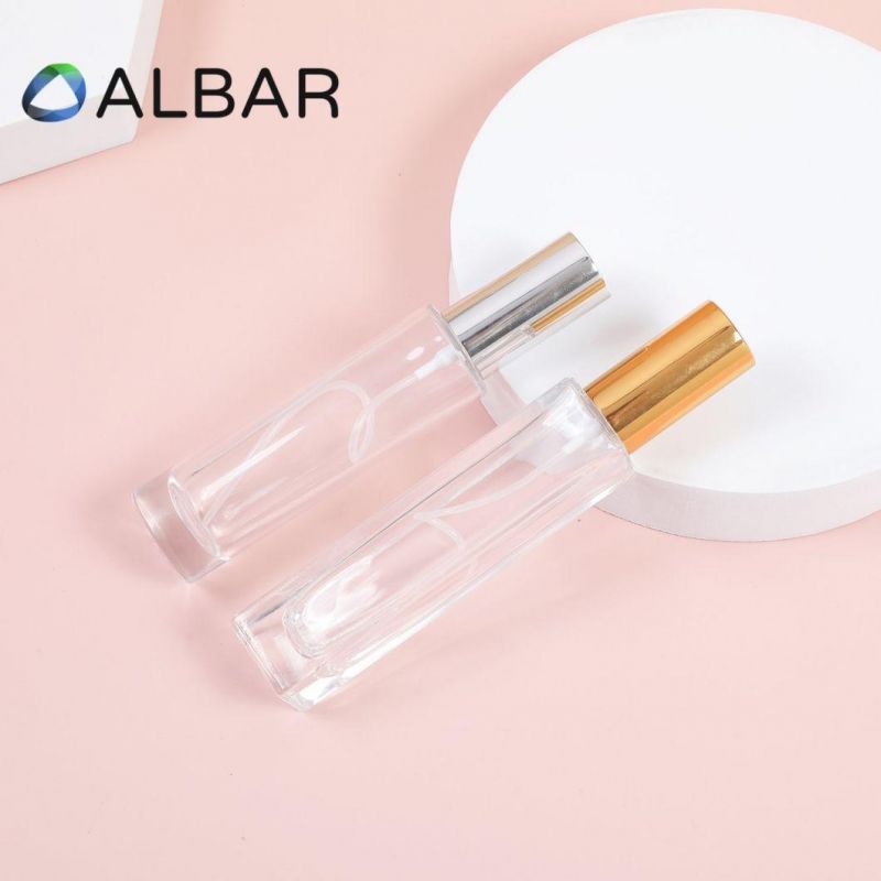 50ml Hair Fragrance Mist Portable Mini Size Perfume Glass Bottles in Silver Gold