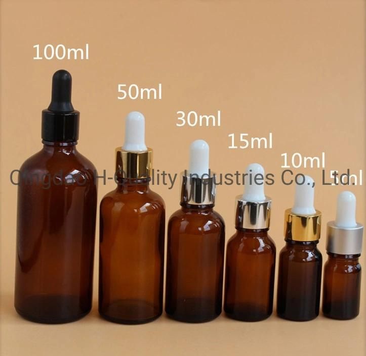 10ml Amber/Green/Blue Essential Oil Perfume Glass Bottles with Screw Caps