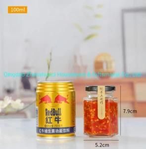 100ml Hexagon Shape Glass Honey Jar with Twist off Lid