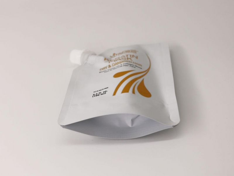 Aluminum Laminated High Barrier Milk Cream Packaging Spout Bag