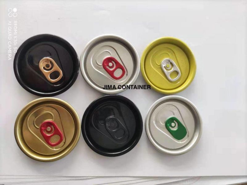 50mm Diameter200# Sot Wholesale Customize Print Slim Sleek Stubby Color Aluminum Beer Beverage Juice Drink Soda Easy Open Lids