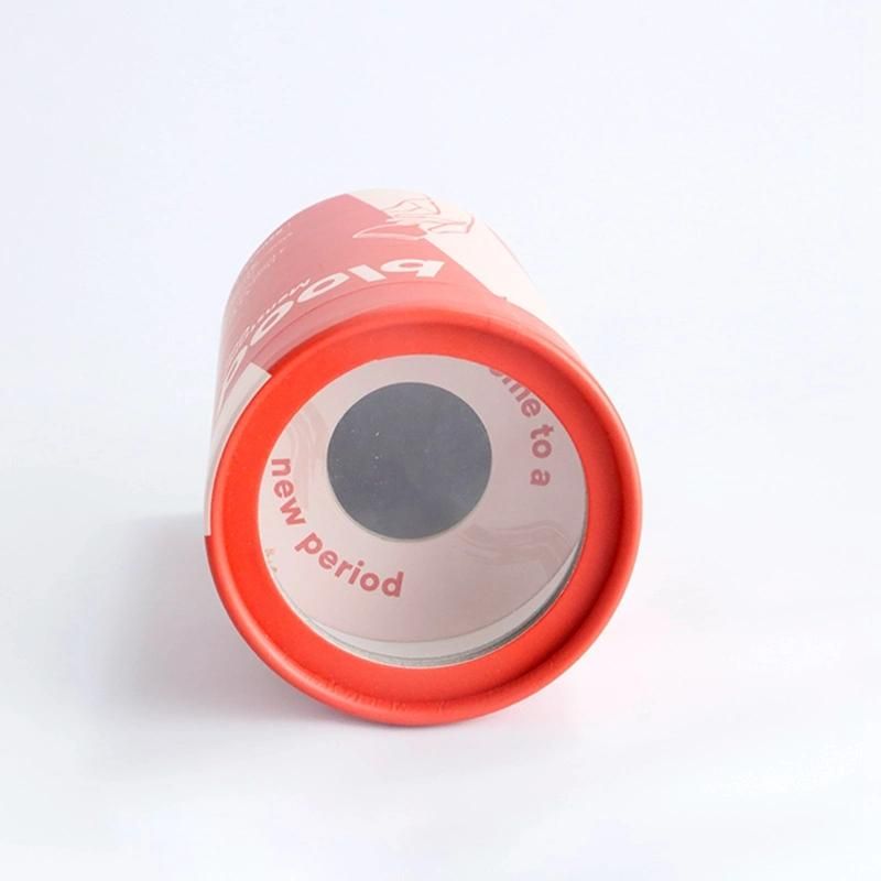 Custom Women Menstrual Cup Blood Sanitary Napkin Paper Packaging Tube Box