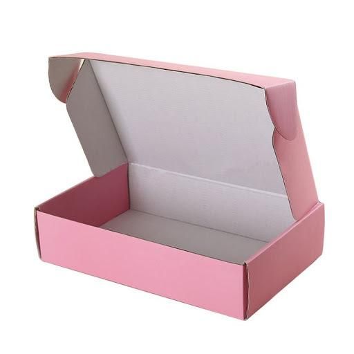 Hot Sales Pink Printing Corrugated Mailer Shipping Box for Courier Packing