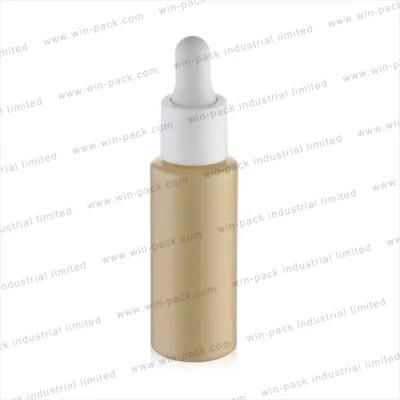 Luxury Matte Gold Dropper Bottle Plastic 30ml Cosmetic Package