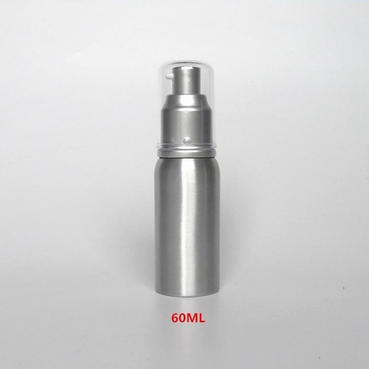 High Quality 150ml Silver Aluminum Shampoo Bottle, Aluminum Pump Bottle for Cosmetic Packaging