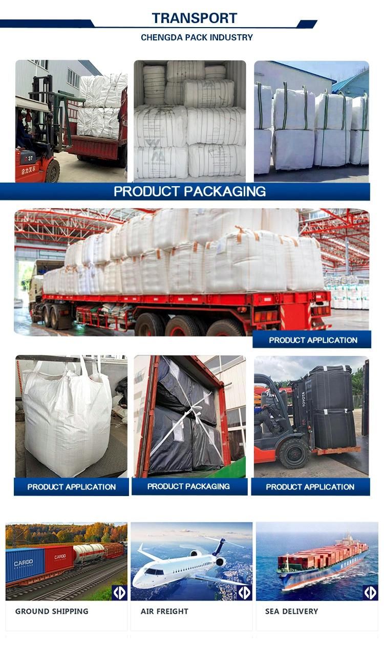 100% PP Bulk Big Plastic Bag FIBC 1000kg 1500kg Jumbo Ton PP Bags