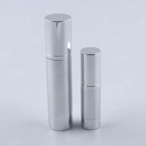 Luxury Gold/Sliver Alumite Acrylic Airless Bottle for Cosmetic Packaging