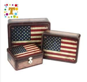 Rectangular Cosmetic Tinplate Box Box Package Gift Jar Foreign Trade Belt Lock Tin Box