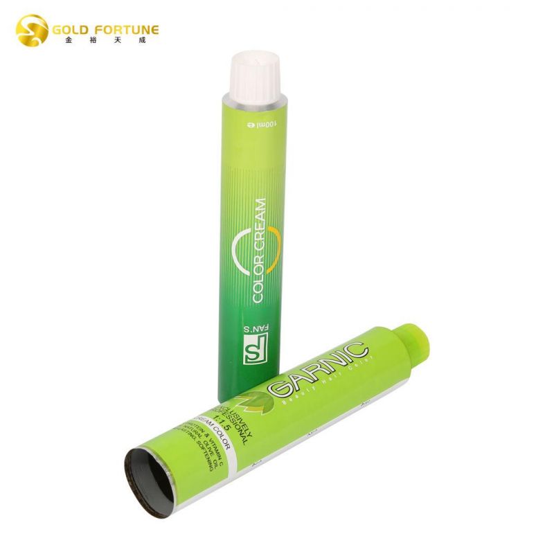 60g 70g 80g 100g 120g Collapsible Aluminium Tube for Hair Colour Hand Cream Cosmetic Products Packaging