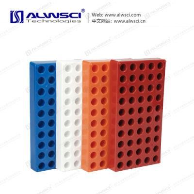 PP Vial Rack 50 Positions for 2ml Vials Blue Color