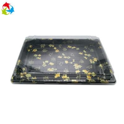 Round Disposable Plastic Sushi Trays with Lid